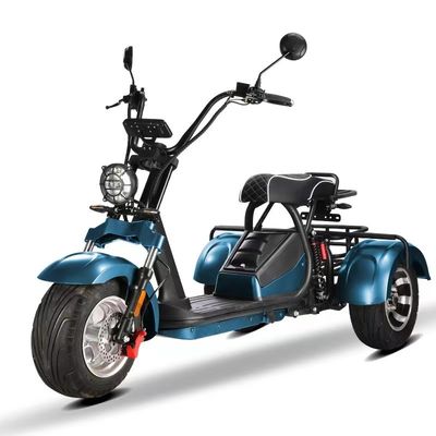 Unisex 2000w Citycoco электрический скутер с 3 колесами и 60-80 км дальности за зарядку